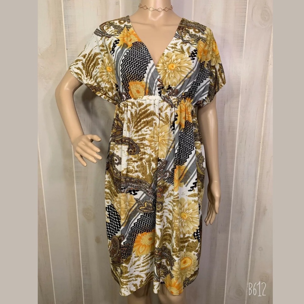 SUNKISSED COUTURE YELLOW DRESS SIZE MEDIUM